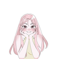 illustration of a girl