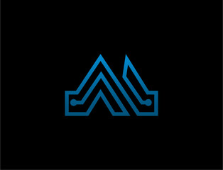 Abstract technology logo design