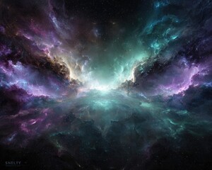 Fototapeta premium Colorful Nebula In Deep Space