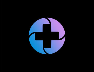 Modern medical symbol graphic design