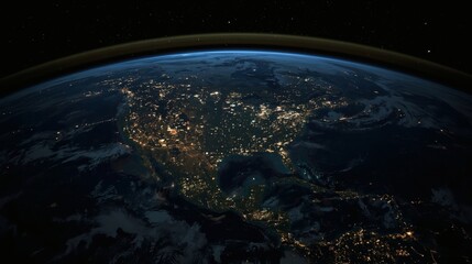 planet earth in space