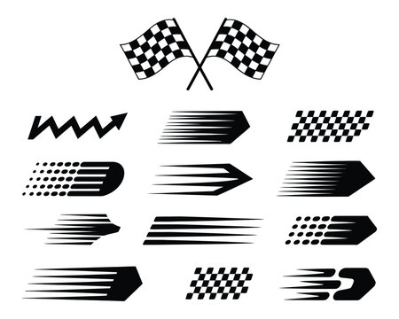 clean racing graphics with bold lines