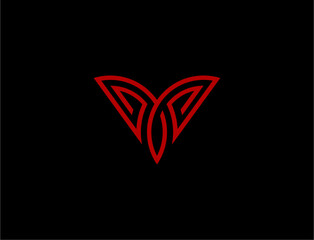 Abstract red design element