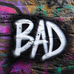 Bad wall graffiti