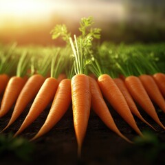 Carrots: Vibrant Harvest from Spring Garden