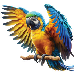 a realistic parrots bird vector