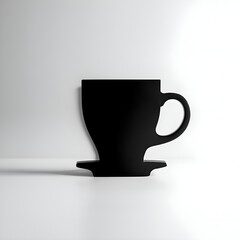black cup of tea