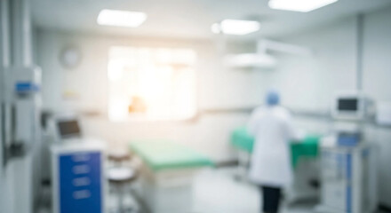 Obraz premium Abstract blur hospital clinic background and medical interior