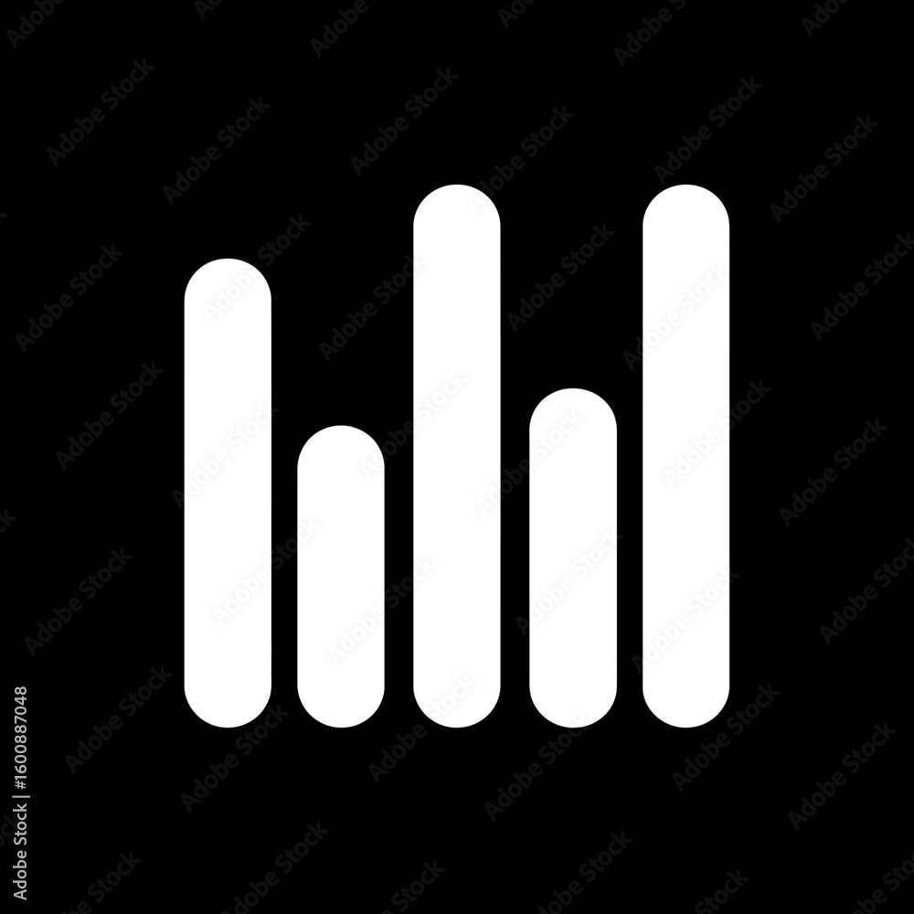 Poster abstract bars display data visually against black background minimalist presentation modern