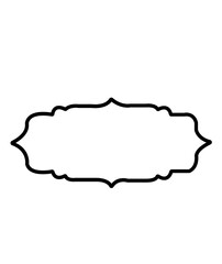 Naklejka premium Frame clip art design on plain white transparent isolated background for card, shirt, hoodie, sweatshirt, apparel, tag, mug, icon, poster or badge