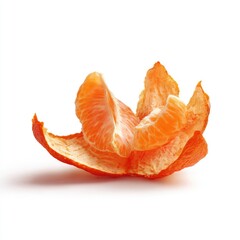 Orange peel segments, vibrant, peeled