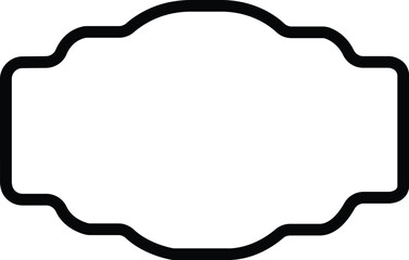 Fototapeta premium Frame clip art design on plain white transparent isolated background for card, shirt, hoodie, sweatshirt, apparel, tag, mug, icon, poster or badge