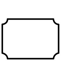 Frame clip art design on plain white transparent isolated background for card, shirt, hoodie, sweatshirt, apparel, tag, mug, icon, poster or badge