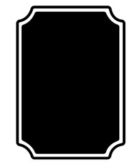 Frame clip art design on plain white transparent isolated background for card, shirt, hoodie, sweatshirt, apparel, tag, mug, icon, poster or badge