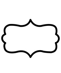 Frame clip art design on plain white transparent isolated background for card, shirt, hoodie, sweatshirt, apparel, tag, mug, icon, poster or badge