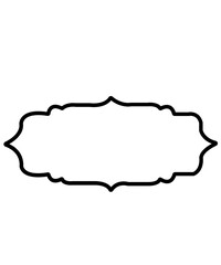 Frame clip art design on plain white transparent isolated background for card, shirt, hoodie, sweatshirt, apparel, tag, mug, icon, poster or badge