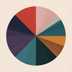 vector illustration of colorful palette