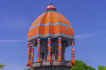 Valluvar Kottam after newly renovated 2025 is a monument in Chennai, dedicated to the classical Tamil poet-philosopher Thiruvalluvar, who penned his well-known Thirukkural more than 2,000 years ago.