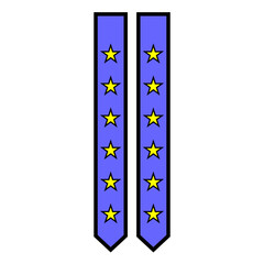 vector illustration of channel follower label icon