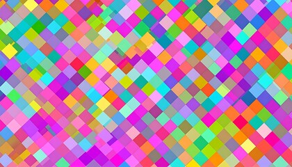 Vibrant, colorful diamond pattern