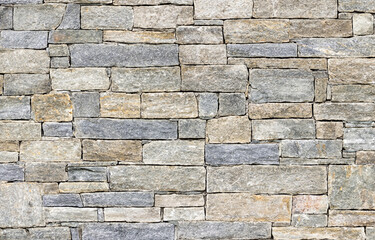 Natural Stone Brick Wall Texture Background