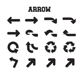 Arrow Silhouette Vector Illustration &ndash; Minimalist Black and White Wildlife Design	