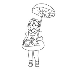 girl with umbrella