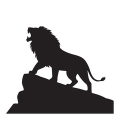 Silhouette of a cute hedgehog with sharp quills and a friendly face