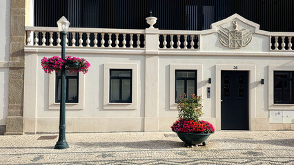 detail and landscape of the city of aveiro, portugal