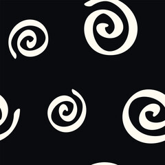 abstract seamless pattern with spirals