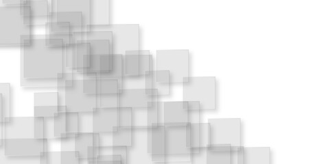 Obraz premium Abstract white and gray background with lines white light & grey background. Space design concept. White square vector background for cards, flyer, poster, banner, adding, card