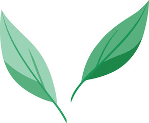 Fototapeta premium Vibrant green leaves vector illustration