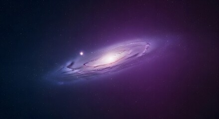 Galaxy and stars in deep space background, astronomy