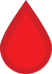 Fototapeta premium Red Blood Drop Icon Design for Medical Healthcare and Donation Concepts