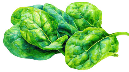 Obraz premium Fresh spinach leaves arranged together showcase vibrant green colors and healthy vegetable texture detail