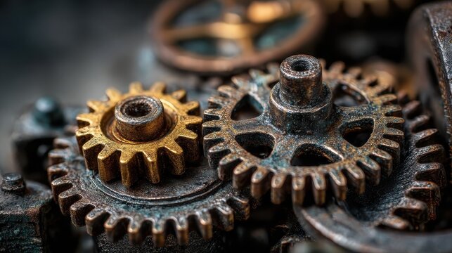 Continuous Improvement on the Mechanism of Metal Gears., no logos, no brands