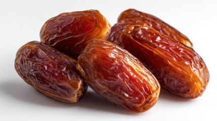 Date fruit isolated on white background healthy snack high in fiber natural sweet dessert rich in nutrients organic food dried dates nutritious option.