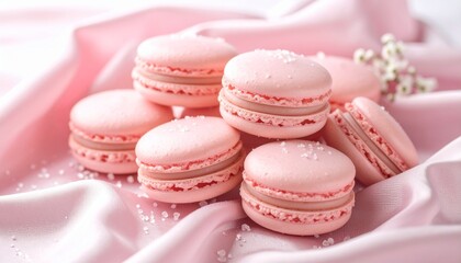 macaroons on a wooden table