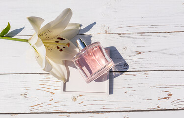 A set of decorative cosmetics top view. flat lay.