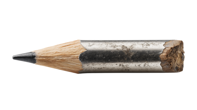 Silver Graphite Pencil Sharpened Tip Writing Instrument - Powered by Adobe