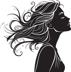 silhouette of a girl