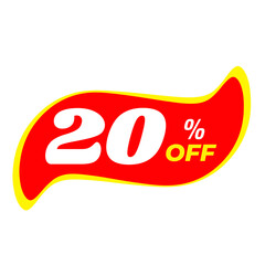20% off red png, special discount badge, stylish sale icon, exclusive saving design,
