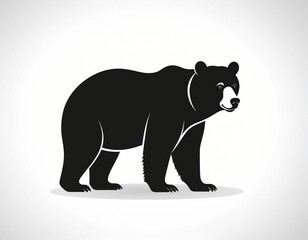 Fototapeta premium silhouette of bear