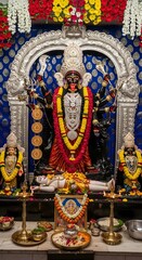 Kali maa hindu goddess worship temple india hinduism divine mother shakti hindu deity idol photo