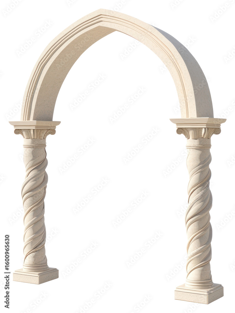 Aufkleber png rectangular arch architecture elegant twisted.