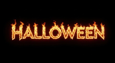 Fiery Halloween Text Animation Effect