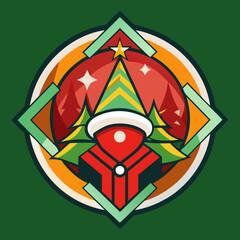 Collection of Holiday Christmas Labels