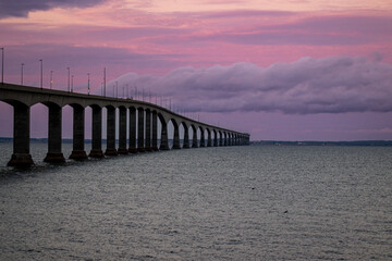 Fototapeta premium Canada bridge in beach PEI