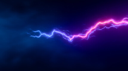 Blue and Pink Lightning