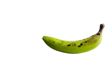 a banana with a brown spot on it